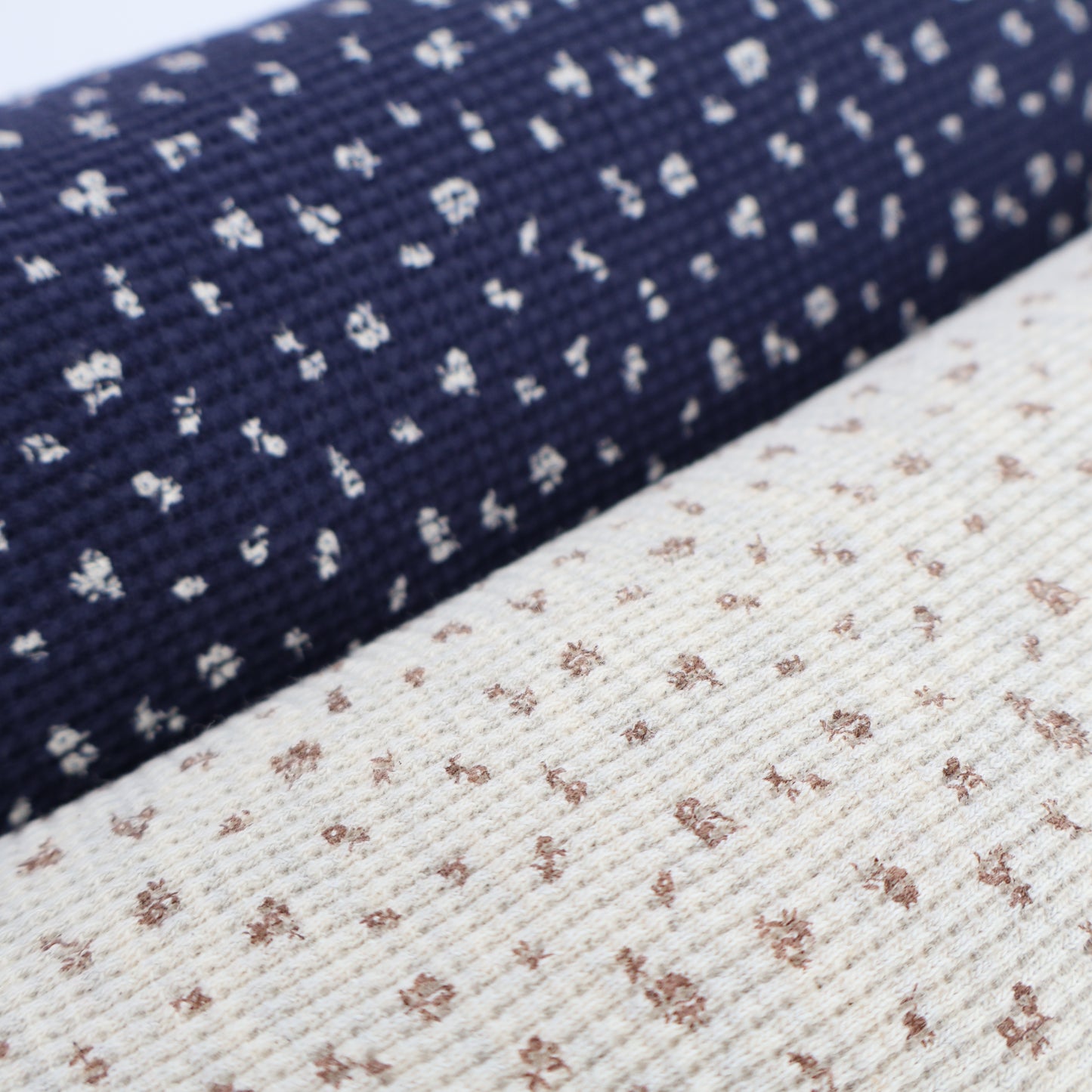 mini flower waffle 小花柄ワッフルニット