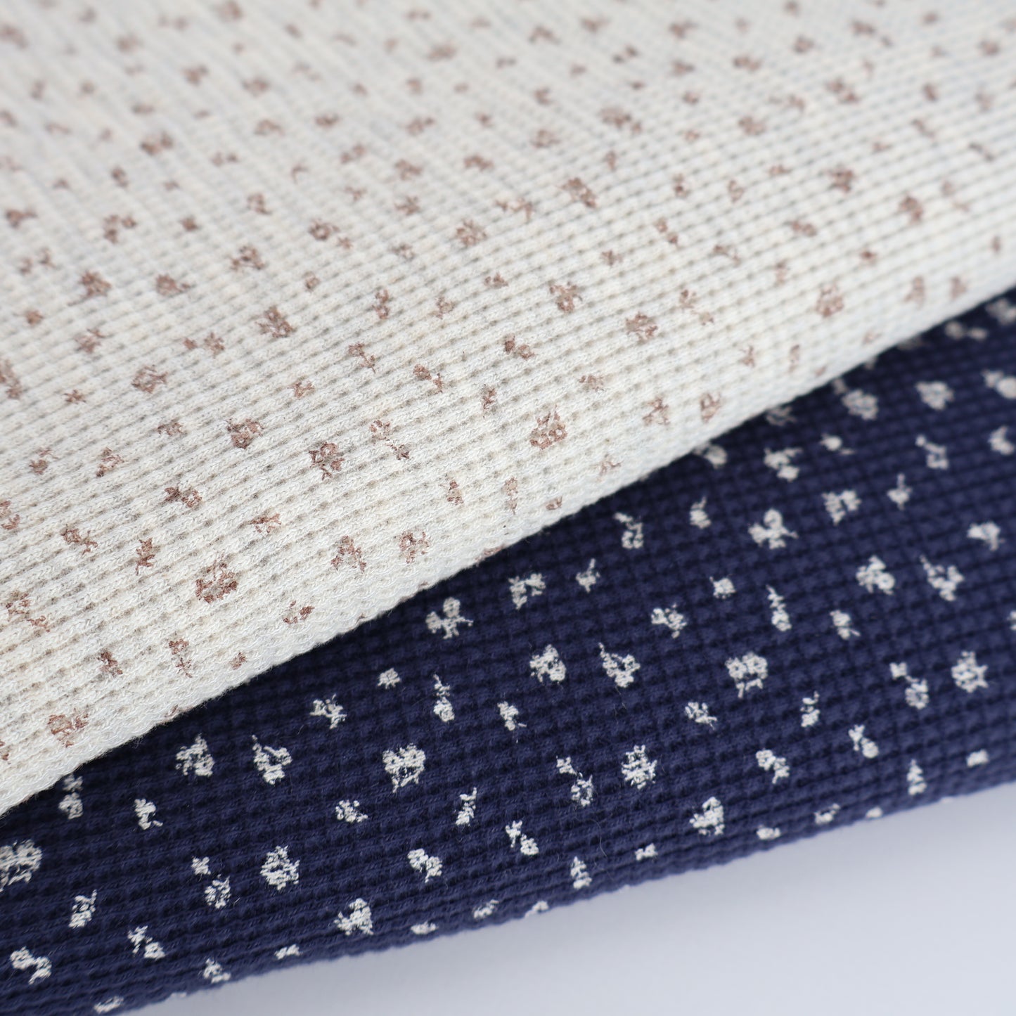 mini flower waffle 小花柄ワッフルニット