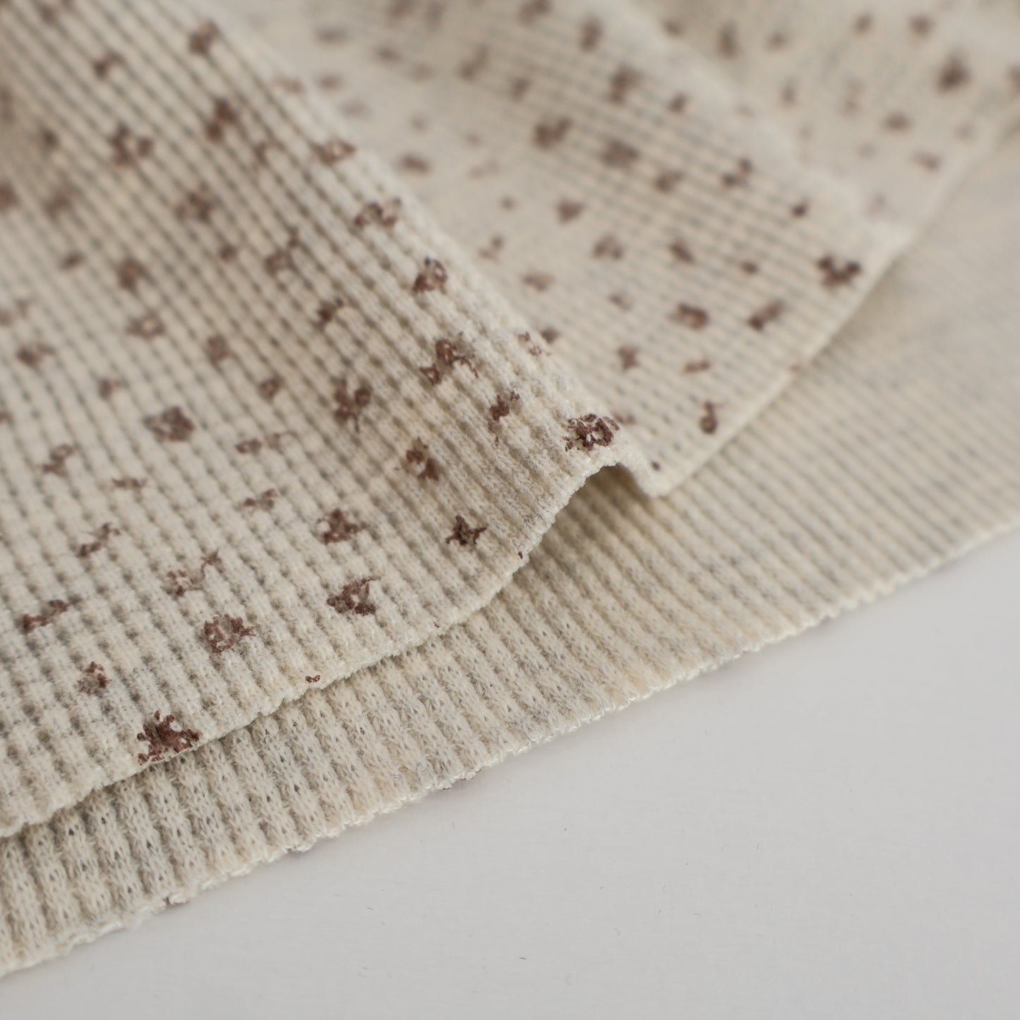 mini flower waffle 小花柄ワッフルニット