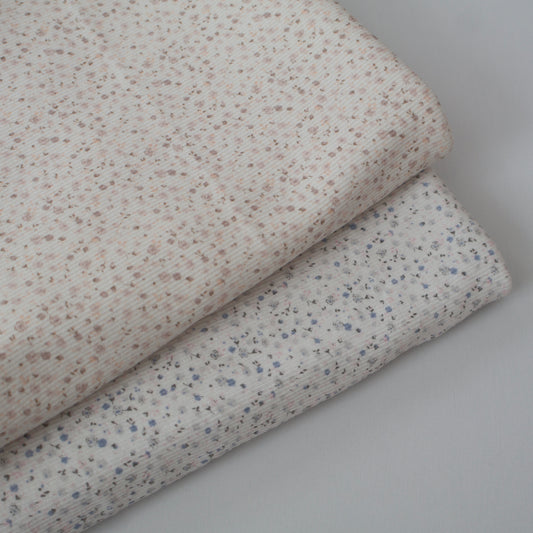 Little flower knit　小花柄リブニット