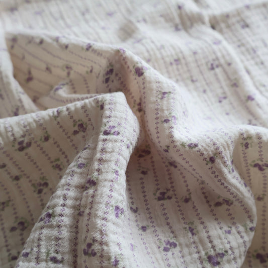 Flower way gauze　花柄ダブルガーゼ